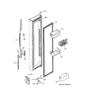 FREEZER DOOR Diagram and Parts List for GSK25LHRBCCC  General Electric Refrigerator