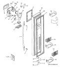 FREEZER DOOR Diagram and Parts List for PSG27SHSACBS  General Electric Refrigerator