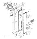 Part Location Diagram of WR55X10487 GE INTERFACE DISP Assembly