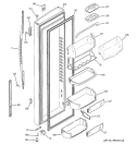 FRESH FOOD DOOR Diagram and Parts List for PSG25MISACBB  General Electric Refrigerator
