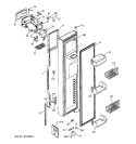 FREEZER DOOR Diagram and Parts List for PSK25NGNDCCC  General Electric Refrigerator