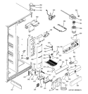 FRESH FOOD SECTION Diagram and Parts List for PSK25NGNDCCC  General Electric Refrigerator