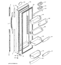 FRESH FOOD DOOR Diagram and Parts List for PCG21SISAFBS  General Electric Refrigerator