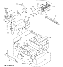 ICE MAKER & DISPENSER Diagram and Parts List for PCG21SISAFBS  General Electric Refrigerator