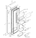 FRESH FOOD DOOR Diagram and Parts List for PSI23NGPCCC  General Electric Refrigerator