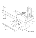 CENTER SPACER Diagram and Parts List for JTP48BF4BB  General Electric Microwave Oven Combo