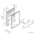 FRESH FOOD DOOR Diagram and Parts List for GTG22FBSARWW  General Electric Refrigerator