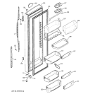 FRESH FOOD DOOR Diagram and Parts List for PCG23NGSAFBB  General Electric Refrigerator
