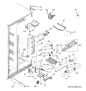 FRESH FOOD SECTION Diagram and Parts List for PSI23NCPCBB  General Electric Refrigerator