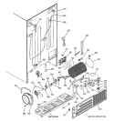 SEALED SYSTEM & MOTHER BOARD Diagram and Parts List for PSG25NGSACBB  General Electric Refrigerator