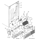 SEALED SYSTEM & MOTHER BOARD Diagram and Parts List for PIG21MISAFBB  General Electric Refrigerator