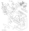 ICE MAKER & DISPENSER Diagram and Parts List for PIT23SGRCSV  General Electric Refrigerator