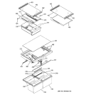 Part Location Diagram of WR17X10980 GE HANDLE PAN