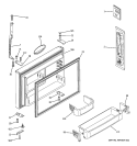 Part Location Diagram of WR71X10490 GE MODULE SHELF FIXED Assembly