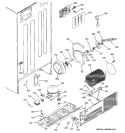 SEALED SYSTEM & MOTHER BOARD Diagram and Parts List for PTS25LBMBRCC  General Electric Refrigerator