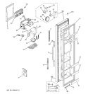 FREEZER DOOR Diagram and Parts List for RSG25KEPHFWW  General Electric Refrigerator
