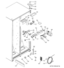 FRESH FOOD SECTION Diagram and Parts List for RSG25KEPHFWW  General Electric Refrigerator