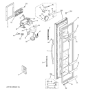 FREEZER DOOR Diagram and Parts List for RSG20DDPHFWW  General Electric Refrigerator