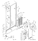 FREEZER SECTION Diagram and Parts List for RSG20DDPHFWW  General Electric Refrigerator
