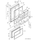 DOORS Diagram and Parts List for ZICS360NRBLH  General Electric Refrigerator