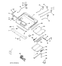 GAS & BURNER PARTS Diagram and Parts List for JGB916BEK1BB  General Electric Range