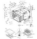 UPPER BODY Diagram and Parts List for JTP56CD1CC  General Electric Wall Oven