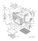 LOWER BODY Diagram and Parts List for JTP56CD1CC  General Electric Wall Oven