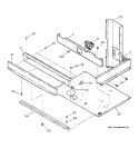 CENTER SPACER Diagram and Parts List for JTP56SD1SS  General Electric Wall Oven