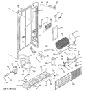 SEALED SYSTEM & MOTHER BOARD Diagram and Parts List for GSL22JFPHBS  General Electric Refrigerator