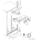 FRESH FOOD SECTION Diagram and Parts List for GSA20IEPHFBB  General Electric Refrigerator