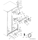 FRESH FOOD SECTION Diagram and Parts List for GSA22KEPHFWW  General Electric Refrigerator