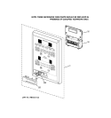 CONTROL PANEL Diagram and Parts List for JT965SK1SS  General Electric Microwave Oven Combo