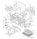 BODY PARTS Diagram and Parts List for JTP25SH3SS  General Electric Wall Oven