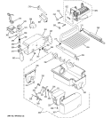 ICE MAKER & DISPENSER Diagram and Parts List for GCG21YESAFSS  General Electric Refrigerator
