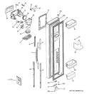 FREEZER DOOR Diagram and Parts List for GCR23UDPCWW  General Electric Refrigerator