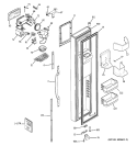 FREEZER DOOR Diagram and Parts List for GSF25XGRCCC  General Electric Refrigerator