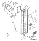 FREEZER DOOR Diagram and Parts List for PCT23SHRCSS  General Electric Refrigerator