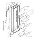 FRESH FOOD DOOR Diagram and Parts List for PSG25SGSACBS  General Electric Refrigerator