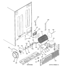 SEALED SYSTEM & MOTHER BOARD Diagram and Parts List for GSR23YBPCWW  General Electric Refrigerator