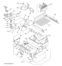 ICE MAKER & DISPENSER Diagram and Parts List for GCG23YEMHFWW  General Electric Refrigerator