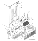 SEALED SYSTEM & MOTHER BOARD Diagram and Parts List for GCG23YEMHFWW  General Electric Refrigerator
