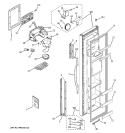 FREEZER DOOR Diagram and Parts List for GSS25WGPHWW  General Electric Refrigerator
