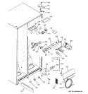 FRESH FOOD SECTION Diagram and Parts List for PSA25MIPHFBB  General Electric Refrigerator
