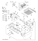 ICE MAKER & DISPENSER Diagram and Parts List for GSS22IFREWW  General Electric Refrigerator