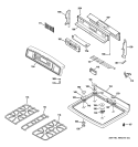 Part Location Diagram of WB31K10092 GE GRATE GOG LF (GREY)