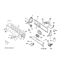 Part Location Diagram of WH42X10585 GE CONTROL PANEL Assembly