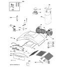 RANGE HOOD Diagram and Parts List for ZV750SY  General Electric Range Hood