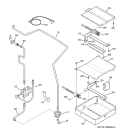 GAS & BURNER PARTS Diagram and Parts List for JGS968SH1SS  General Electric Range