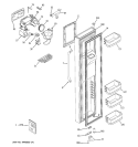FREEZER DOOR Diagram and Parts List for GCG21SISAFSS  General Electric Refrigerator