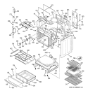 BODY PARTS Diagram and Parts List for JB968SH4SS  General Electric Range